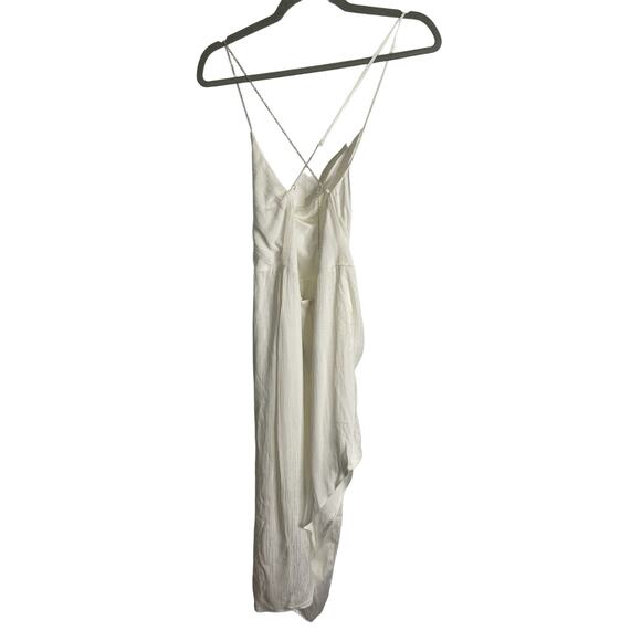 Michael Costello X Revolve Tessa Midi Dress Chain Strap Party Bridal Classy M - Picture 9 of 13